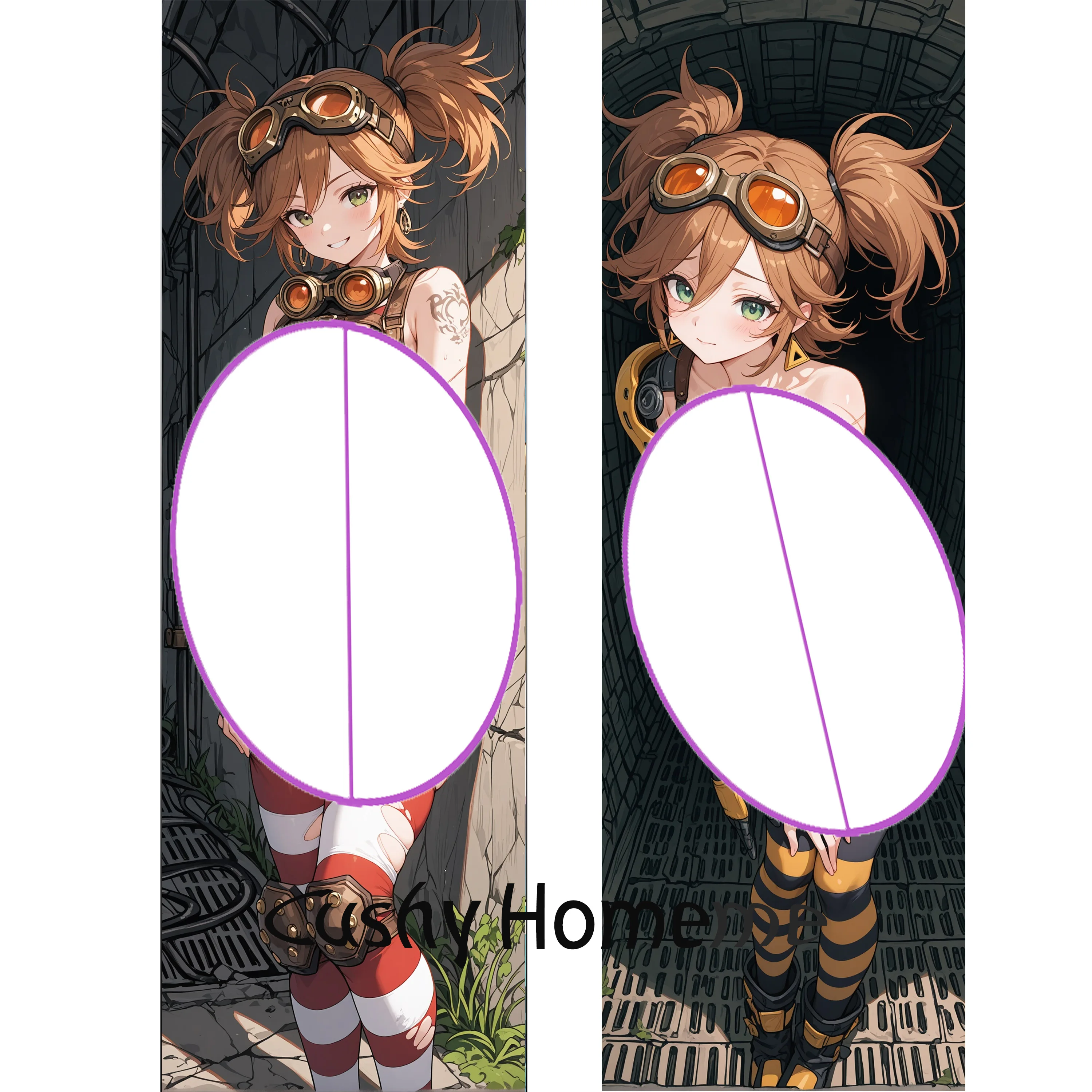 

Наволочка для дакимакуры 2WT 50x150см - Двусторонняя наволочка Gaige R18+ с аниме-персонажами для подушки-обнимашки, подарок для взрослых и отаку