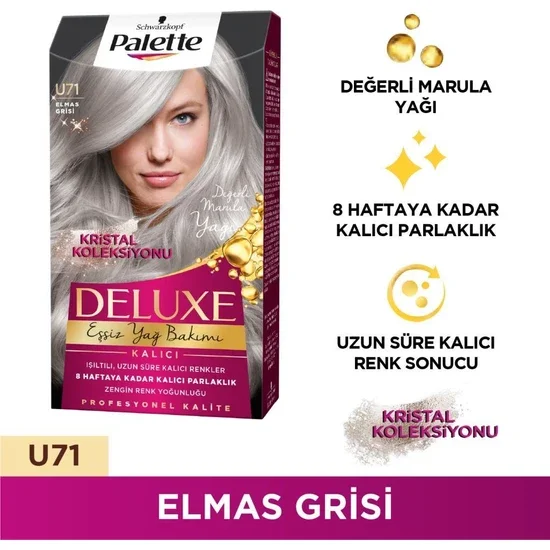 Schwarzkopf Palette Deluxe U71 Diamond Gray Hair Color