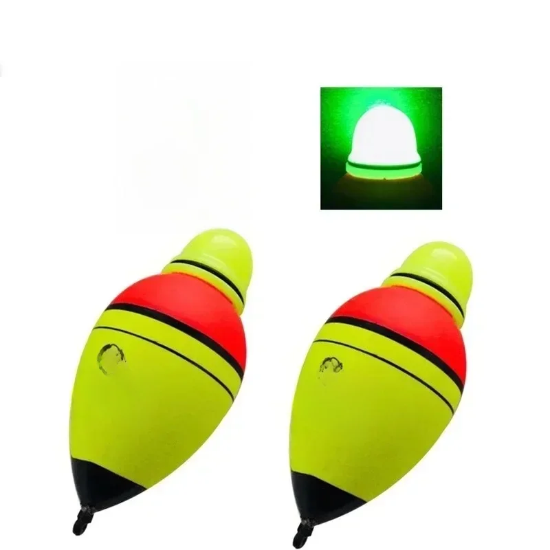 2/4 pièces 30/40/50/60/70/80g/100g Eva lumineux pêche nuit flotteur bâton lumineux mousse plastique bobber mer roche pêche frappant flotteurs