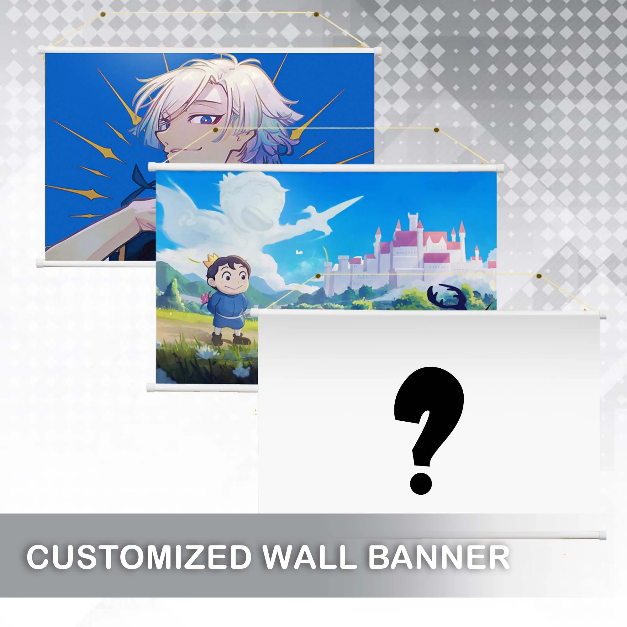 Hobby Express Custom Made Wall Banner Personalize Anime Home Decor Wall Scroll Decoration Poster Hanging Banner