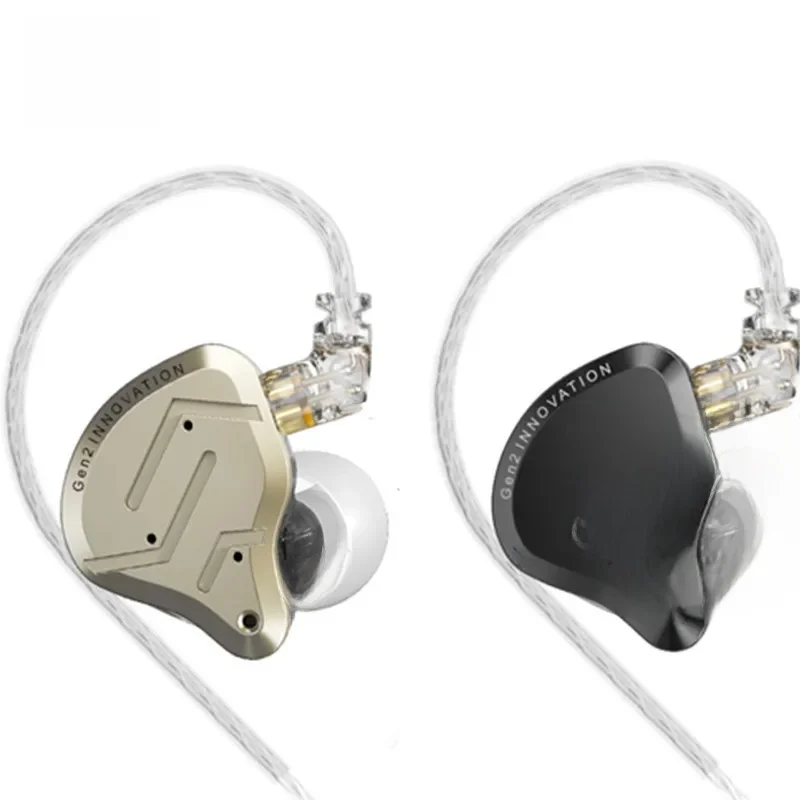 KZ ZSN Pro 2 Hybrid Drive 1BA+1DD In Ear Metal Earphones HIFI Bass Headset Monitor Earbuds Sportowe słuchawki z redukcją szumów — zdjęcie 2