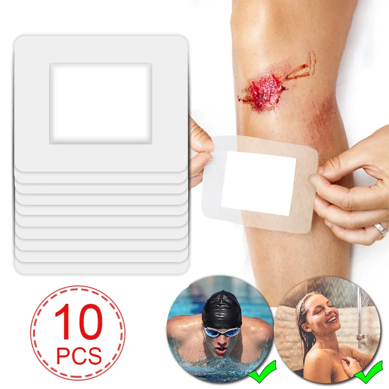 10/20pcs Waterproof Sterile Wound Dressings Transparent Wound Cover Barrier Hemostatic Patches Home Outdoor First Aid Kit