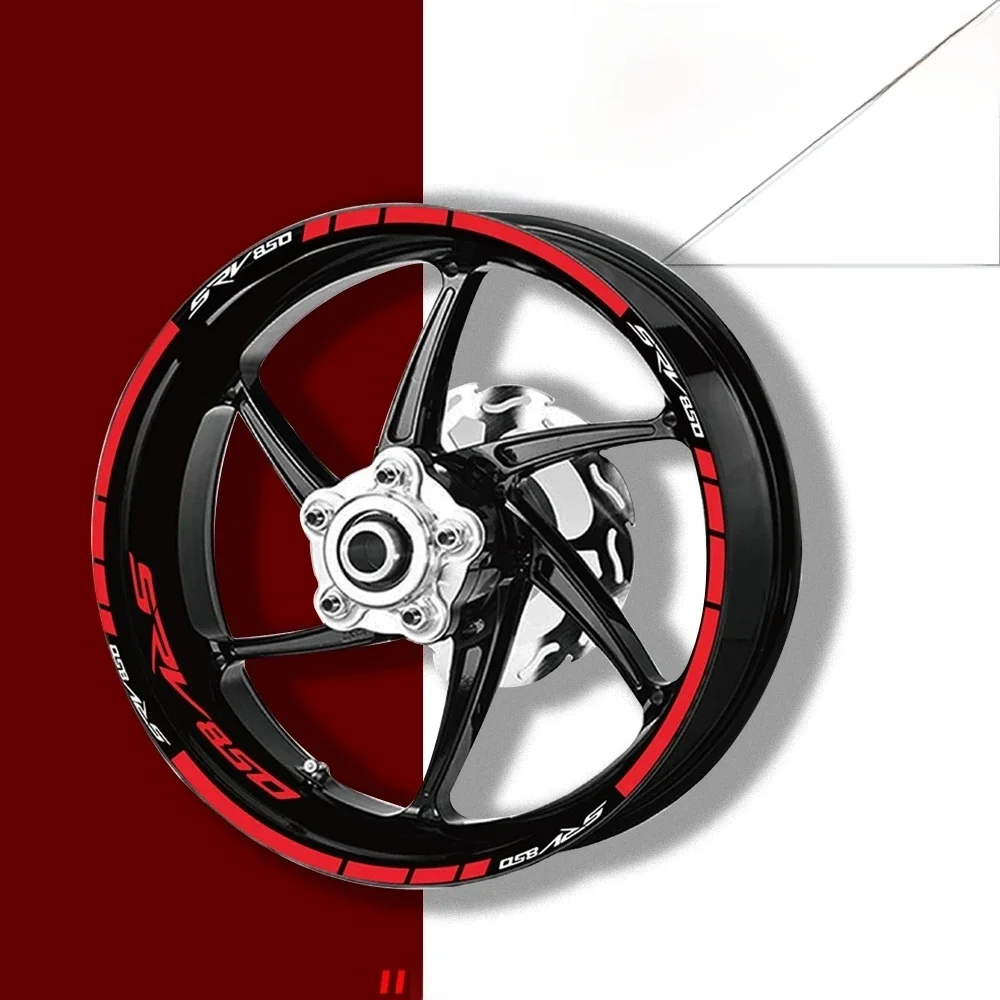 Autocollants réfléchissants pour pneus de moto, décalcomanies imperméables pour APRILIA SRV850 srv 850