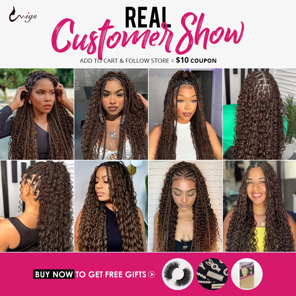 Uwigs Braiding Hair 4# Chocolate Brown Bulk For Braiding Brazilian Deep Wave No Weft Human Hair Colored Remy Hair Extensions