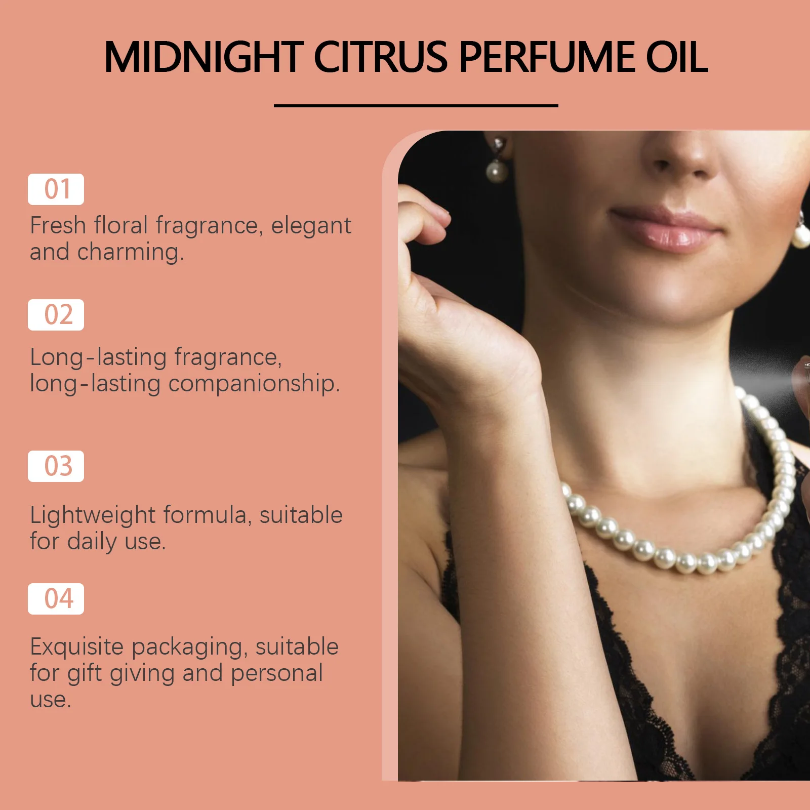 Zitrus- Und Blumenparfüm Für Damen Erfrischender Duft Für Haar Körper_voghion.com