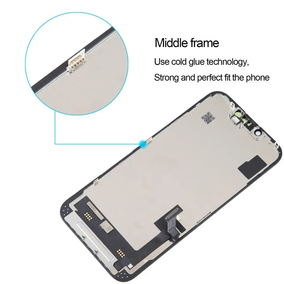 OLED Pantalla For IPhone 14 LCD Display Touch Screen Digitizer Assembly Replacement 14 A2882 A2649 A2881 A2884 A288 LCD