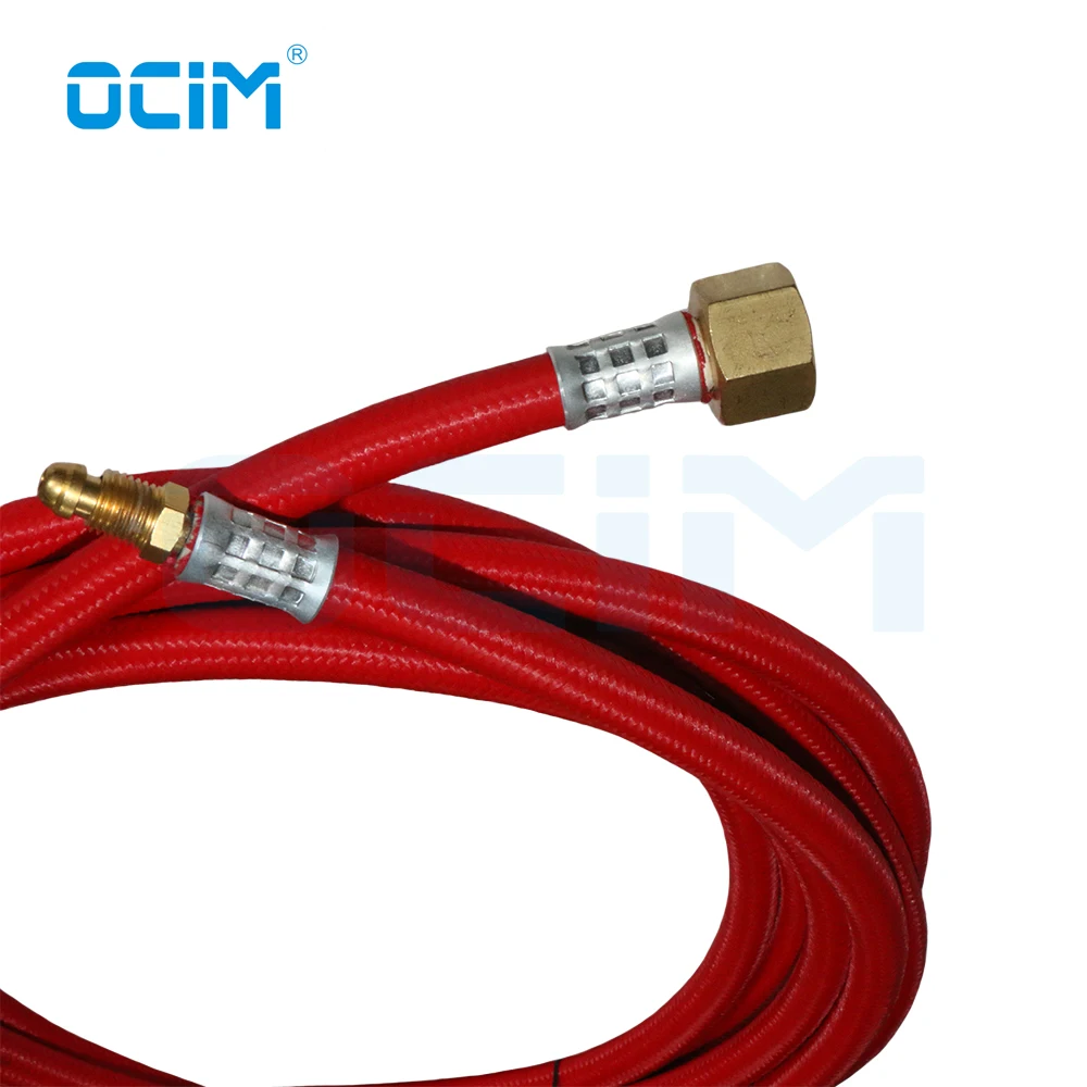 Imagem -05 - Cabo de Soldagem Tig Vermelho Macio Mangueira 4m Conector Frontal 824 Junção de Cauda M16 1.5 para Wp9 Wp17 Tocha Cabeça