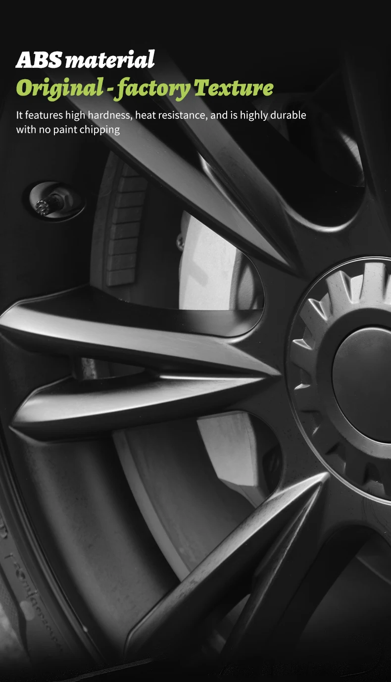 Design für Tesla Modell y 2013-2017 sportliche Rad abdeckung 19-Zoll-Ersatzfahrzeug Auto Radkappen Zubehör – Detail 8