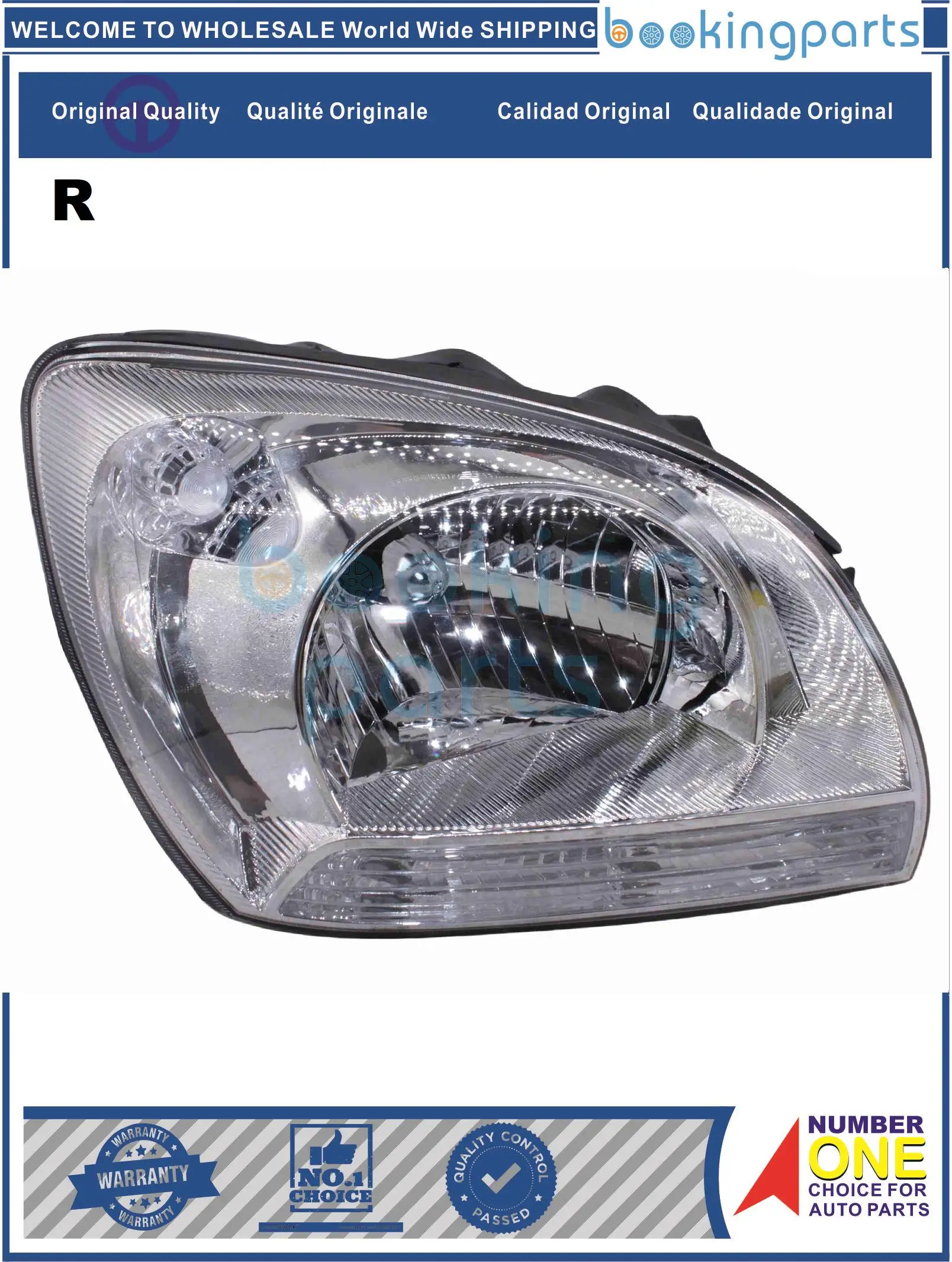 HEA67925(R-MANUAL),921021F010/921021FPR,2231120 Headlamp For KIA SPORTAGE 2005-2008