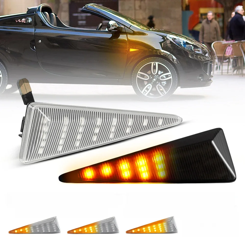 Clignotant Latéral LED ociamique pour Renault Scenic 2, Espace 4, Megane 2, Symdangers 2, Avantime, Vel Satis, Vent, 2 Pièces