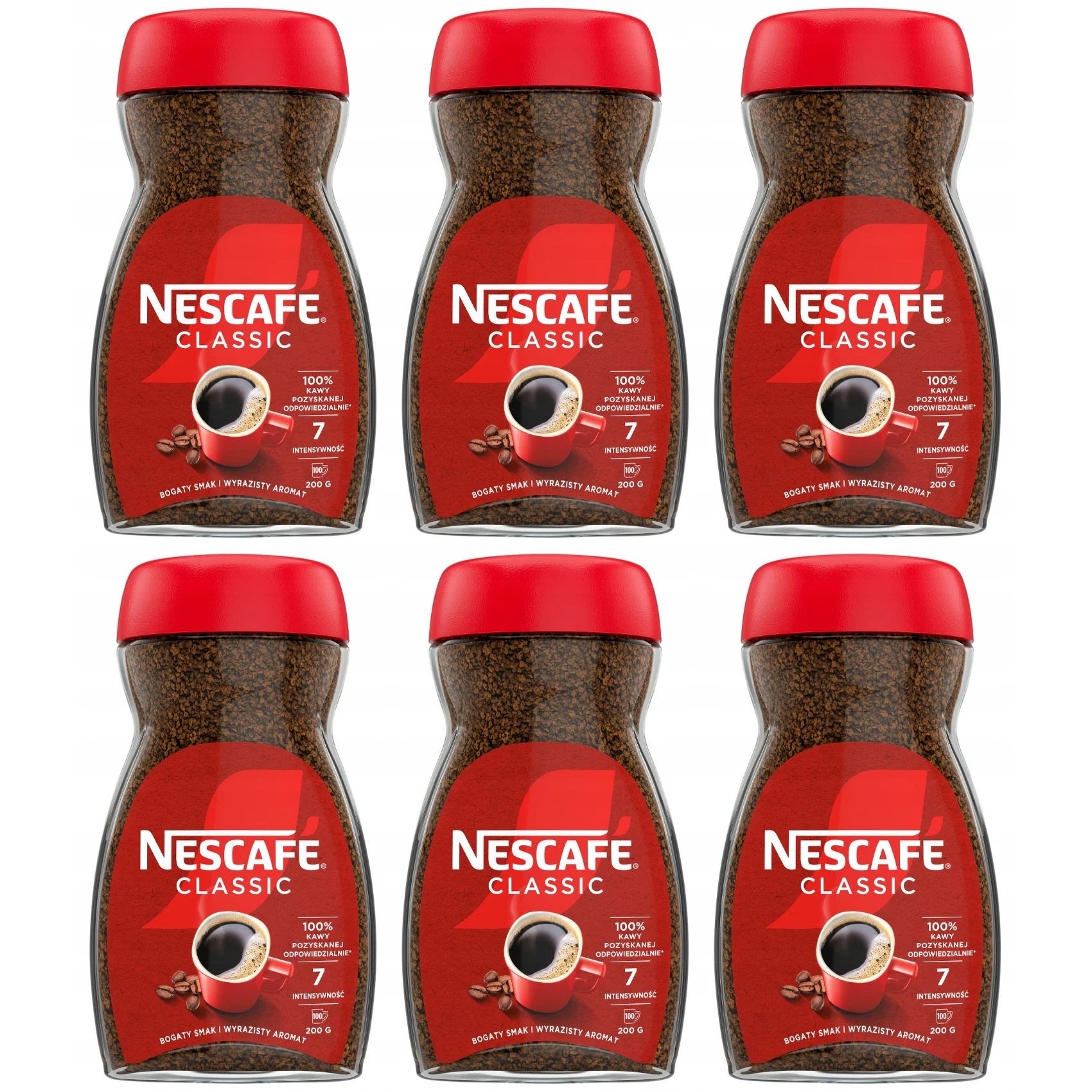 طقم 6 × قهوة NESCAFE CLASSIC سريعة التحضير 200 جرام #1