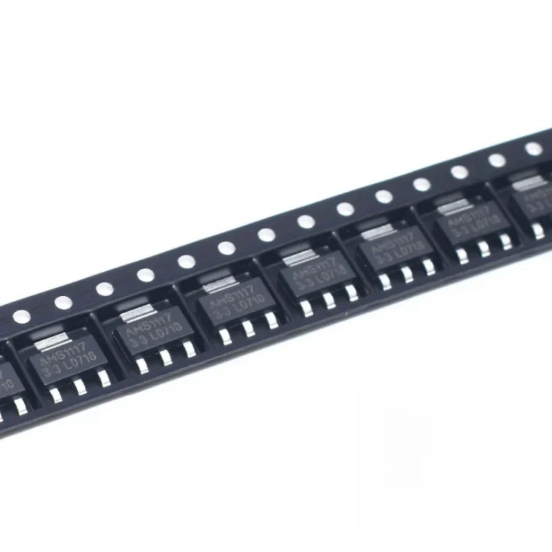50pcs AMS1117 3V3 AMS1117-1.2 AMS1117-1.5 AMS1117-1.8 AMS1117-2.5 AMS1117-3.3 AMS1117-5.0 AMS1117-ADJ SOT223 tenulateur de tension