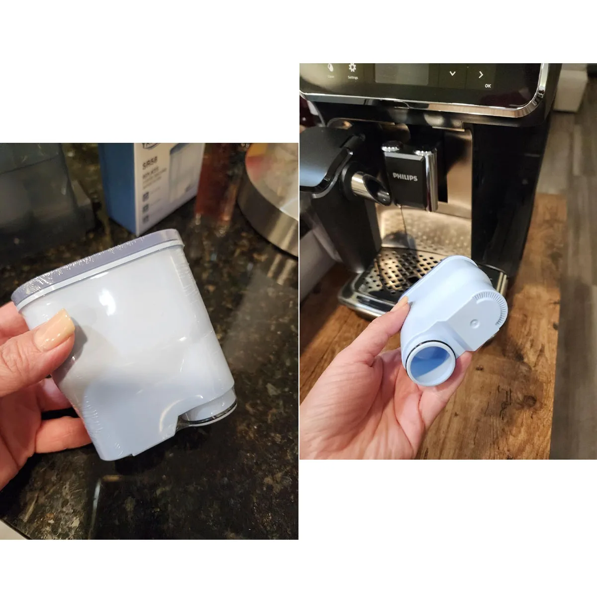 SUREZA Coffee Machine Water Filter Compatible with Philips Saeco AquaClean CA6903 CA6707 Dedicated Anti-Lime Scale Water,1-4PACK