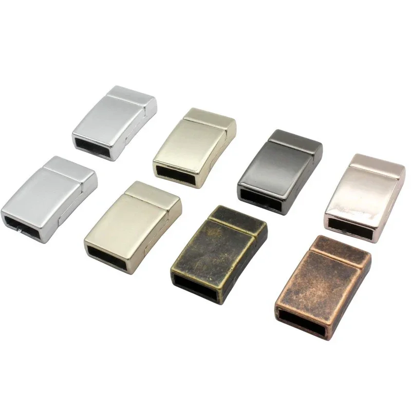 Do płaskich skórzanych zapięć magnetycznych o średnicy 10 mm. Bransoletka zamykająca, 3 sztuki — zdjęcie 2