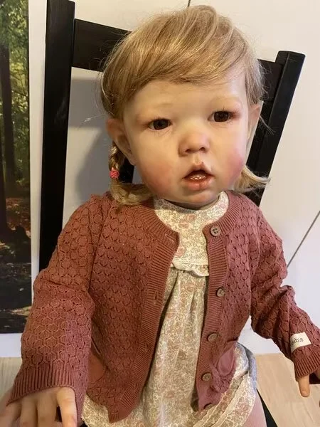 

FBBD Индивидуальная ограниченная поставка 28 дюймов Reborn Baby Liam с укорененными волосами, уже готовая кукла с различным платьем