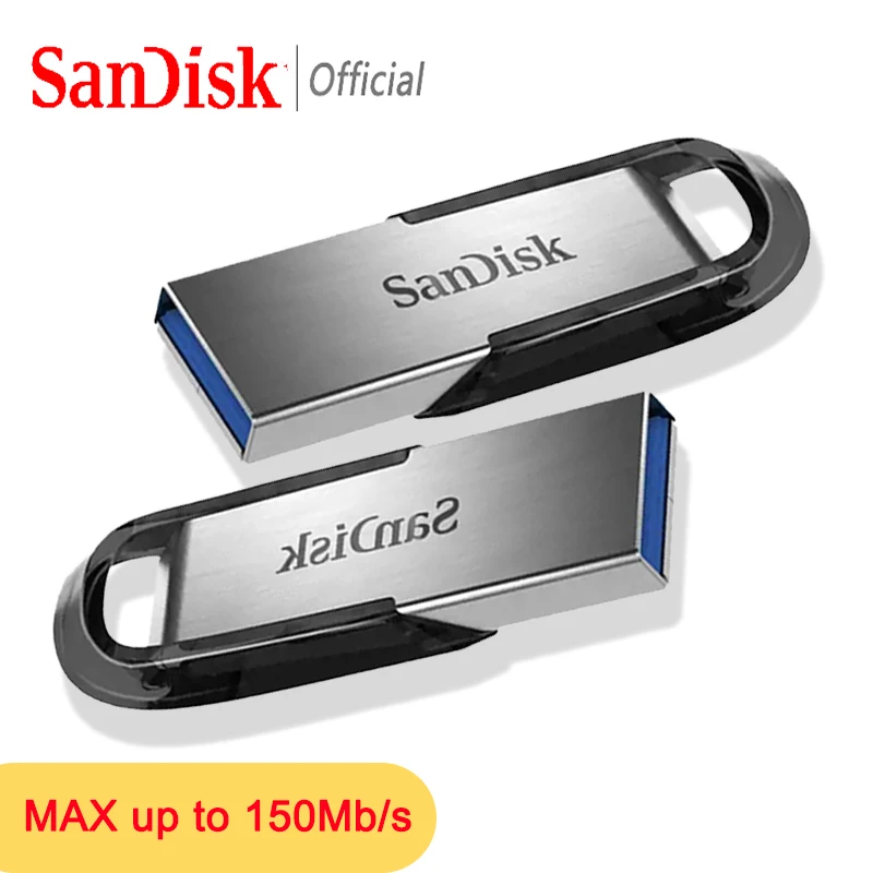 محرك فلاش USB SanDisk SDCZ73 256 جيجابايت 128 جيجابايت 64 جيجابايت 32 جيجابايت USB 3.0 محرك قلم تشفير معدني عالي السرعة يصل إلى 150 ميجابايت/ثانية قرص USB3.0 U