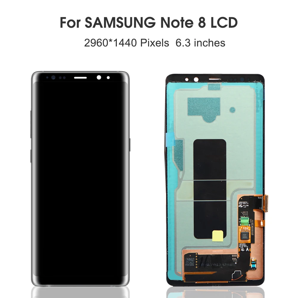 6.3''Note 8 For Samsung For  Note8 N950F N950U N950W N950FD LCD Display Touch Screen Digitizer Assembly Replacement