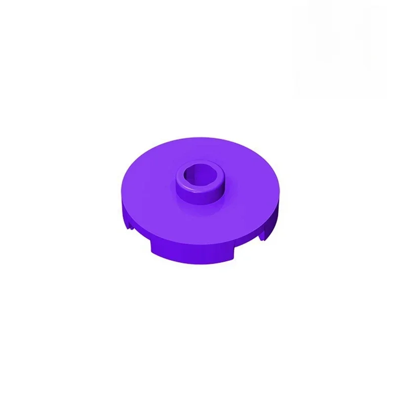 Gobricks GDS-1041 carrelage rond 2x2 avec goujon ouvert compatible avec lego 18674 bricolage blocs de construction éducatifs bricolage pour enfants