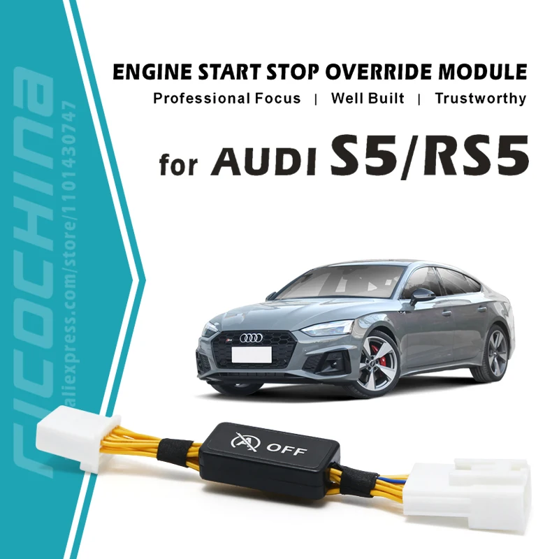 

For AUDI S5 RS5 B9 Auto Stop Start Switch Car Automatic Stop Start Engine System Sensor Plug Stop Cancel for audi s5 rs5 b9