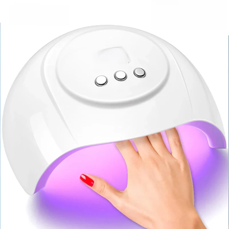72 W UV-LED-Nagellampe, 24 LEDs, Nageltrockner mit Infrarot-Sensor, schnell trocknende Maniküre-Lampe, UV-Kabine für Nagelstudio-Nagelkunstwerkzeuge