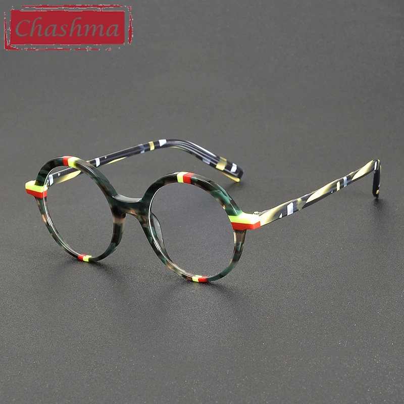 

Chashma Prescription Glasses Women Round Acetate Eyeglasses Frames Fashion Eyewear for Optical Recipe Myopia Lenses Spectacle