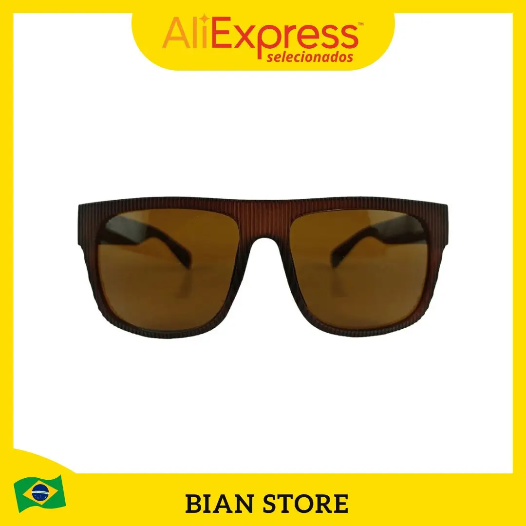 New Black and Brown Sun Glasses Men's Sun Glasses Black and Black UV 400 Premium Line Unisex-SHIP TO ALL BRAZIL