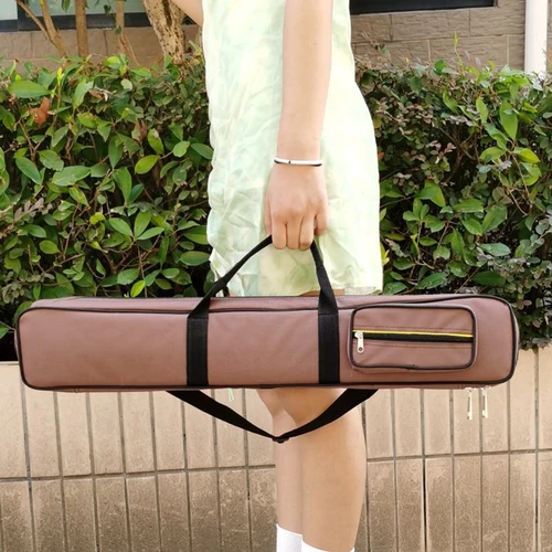 Imagen 2 del producto Estuche para tacos de billar, mango portátil con correa de hombro ajustable, capacidad de 2 tacos, Protector de tacos de billar articulado para club 1/2, regalo para jugador