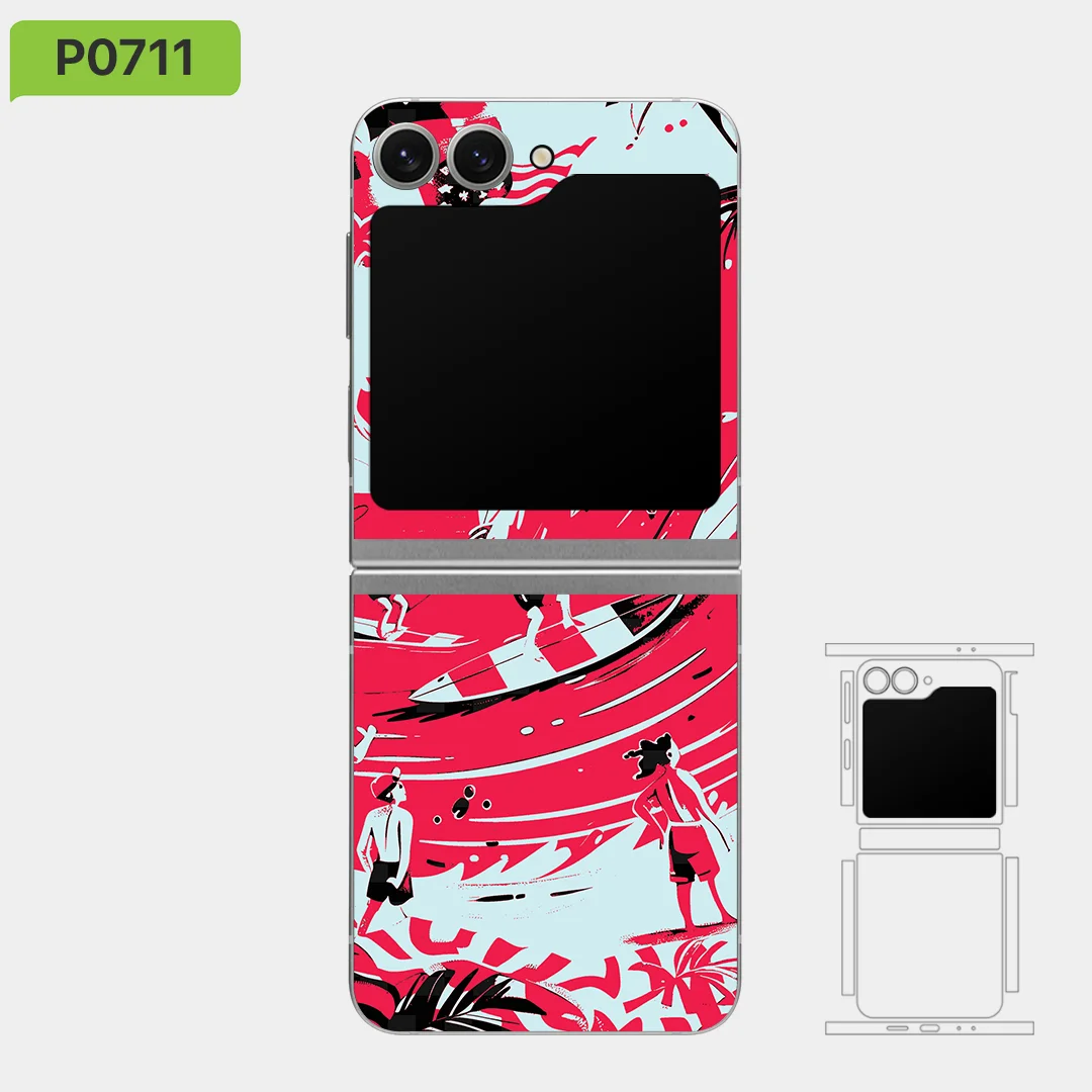 Vinilo envolvente para la piel, para Samsung Z flip 7/6/5/4/3, Brush Collection By Nexa Skins, protección contra arañazos, ZF045