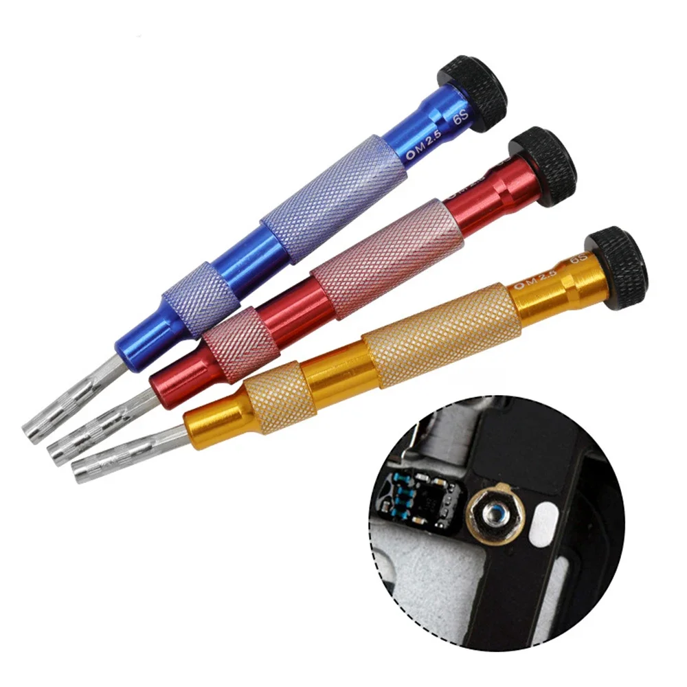 1Pcs 2.5mm Inner Hexagon Precision Screwdriver Metal Socket Driver for iPhone 6S Motherboard Hex Screw Opening Repair Hand Tools