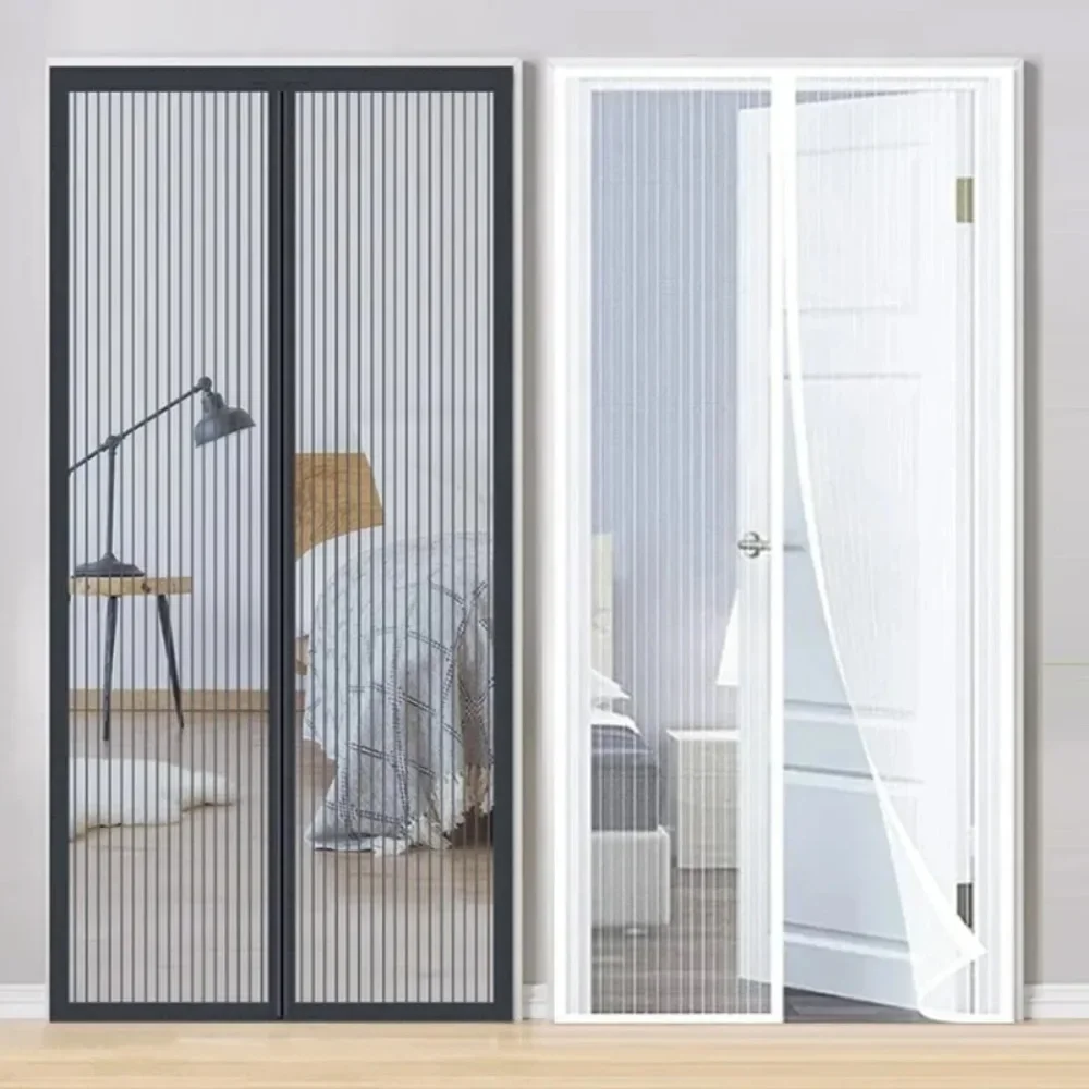 Magnetisch Deurgordijn Anti Muggen Insectennet Zomer Vliegenscherm Netto Punch-Gratis Klamboes Voor Raam Onzichtbare Mesh gaas - afbeelding 2