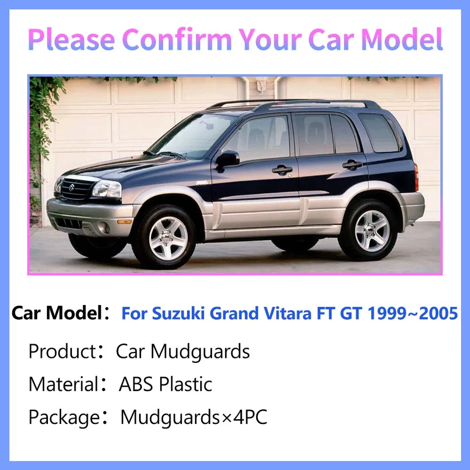 Housse De Roue De Secours Pour Suzuki Grand Vitara FT/GT/5-Door/XL-7 2000-2005 – Protection Antirayures, Anti-UV, Imperméable – 14 Pouces