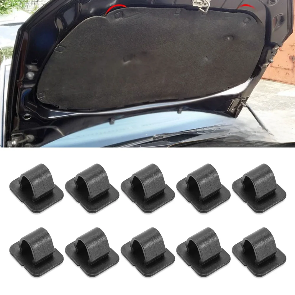 Clips d'isolation de capot de voiture, retenue de rivet, attaches automatiques, accessoires de voiture, 10 pièces