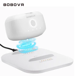 BOBOVR – double Station de charge pour batterie B2, Ultra-mince, pour M2 Pro, remplacement de la sangle de tête, batterie Compatible avec Oculus Quest2