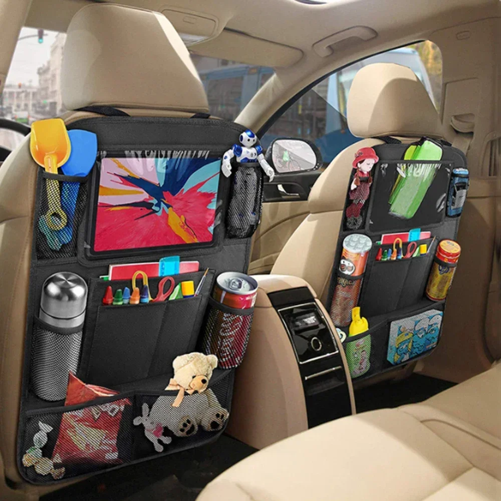 Sac de rangement pour siège de voiture, sac de rangement pour dossier de siège de voiture, sac de rangement pour tablette de téléphone de voiture