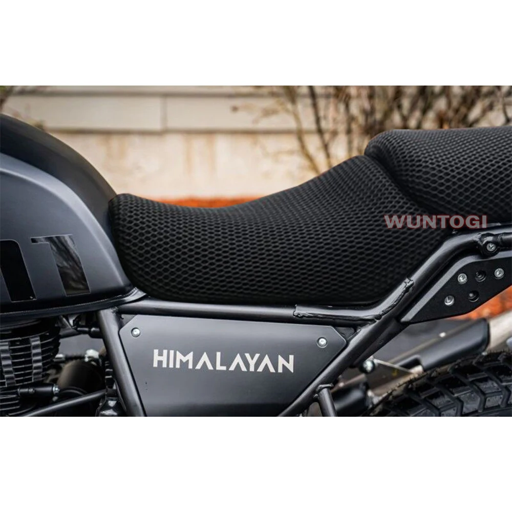 Juste de siège de moto pour Royal Enfield Himalayan 411 2016-2022, housses de siège, coussin de protection de siège, coussin en maille accent d'abeille 3D