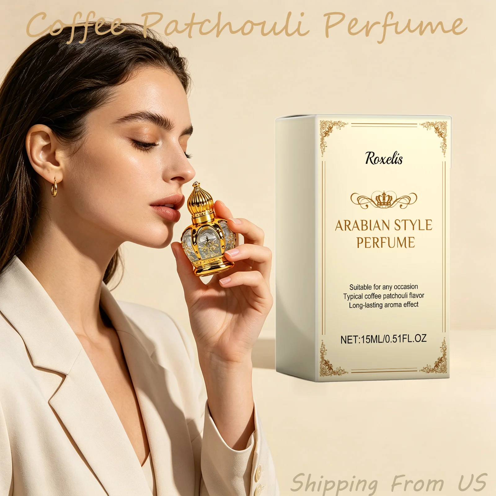 

Roxelis 15ml Coffee Patchouli Perfume For Women And Men Natural Fresh Long Lasting Fragrance Ideal For Daily And Gift Use