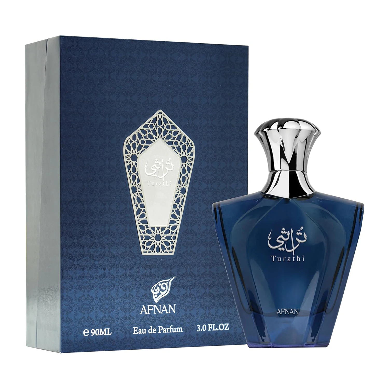 Afnan Turathi Blue Eau de Parfum Spray for Men, Aromatic Aquatic Fragrance Best Perfume Gift Choice For Men 3.0 Fl. Oz / 90 ML - view 3