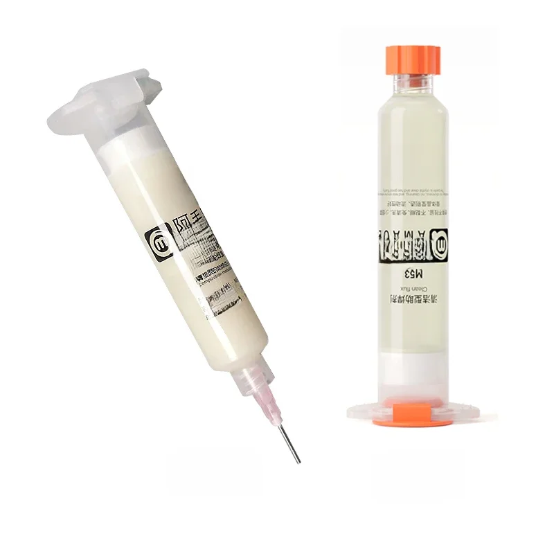 1 Stücke Original AMAOE M50/M53 lötflussmittel 10CC Spritze lötpaste schweißflussmittel Mit 2 nadel für handy Laptops CPU BGA
