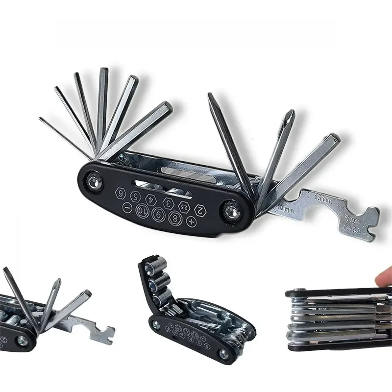 AliExpress Other 16 in 1 Mountain Bike Portable Socket Multipurpose Wrench Bicycle Multi Tool Screwdriver Motorcycle Bicycle Repair Tools