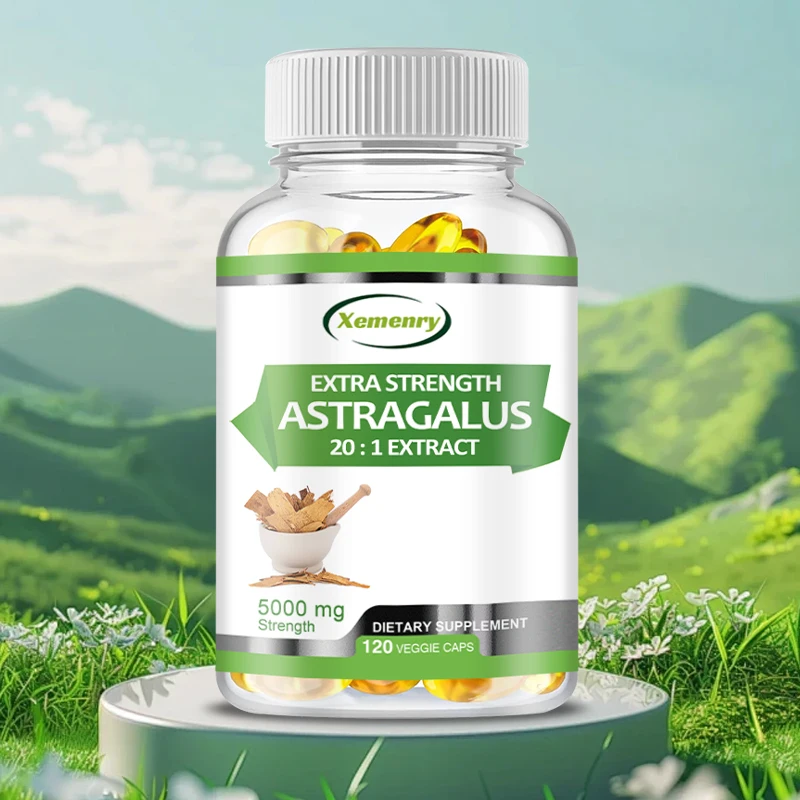 Astragalus Root - Enhances Energy, Prostate and Stamina, Immune Supplement - 120 Capsules