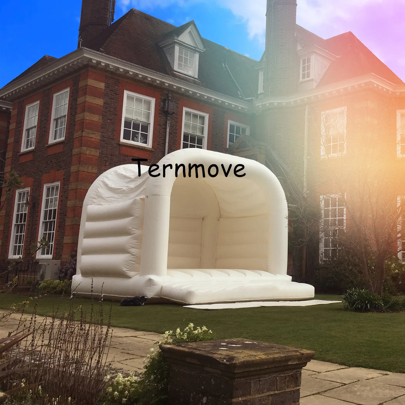 outdoor white Wedding Inflatable Jumping Castle White moon Inflatable Bounce House for Party Rental Wedding Jumper