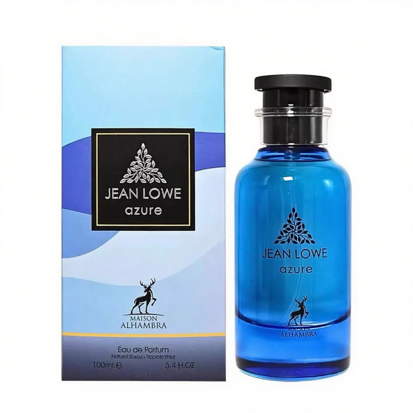 

Maison Alhambra Jean Lowe Azure Men's Eau de Parfum, Fresh Aquatic & Citrus Long-Lasting Scent