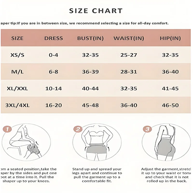 High-Waist Shapewear for Women – Tummy Slimming & Booty Lifting Seamless Underwear