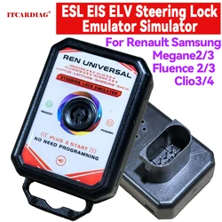 ESL EIS ELV Steering Lock Emulator Simulator For Renault Megane Clio Fluence Scenic Captur Latitude Dacia Samsung with voice