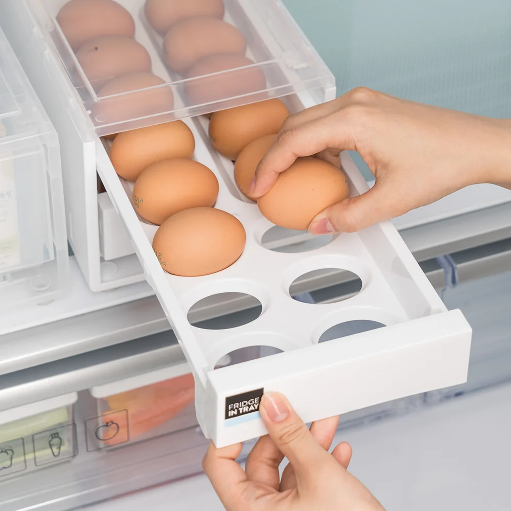 Changshin Living Drawer Egg Tray (32 Slots) White Mix Egg Storage Organizer eggs storage organization