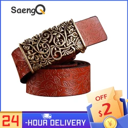 2022 New ceinture femme belt hand real leather woven strap needle buckle casual style luxury female casual women belts