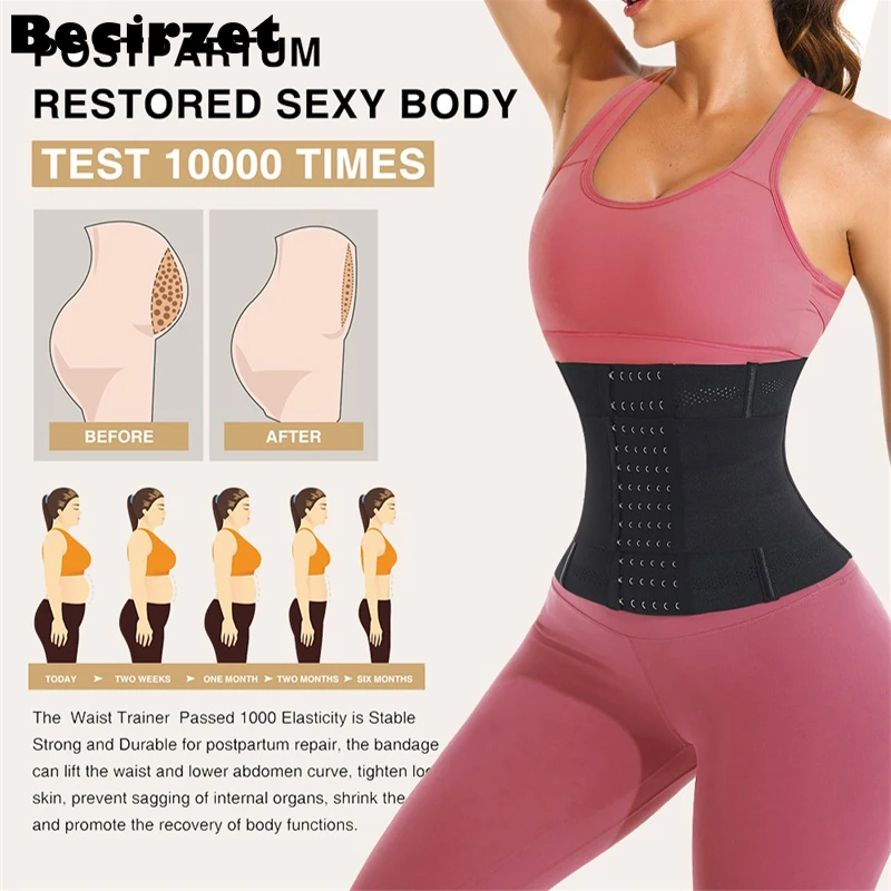 Becirzet Waist Trainer Elastic Slimming Belt Belly Sheath Abdomen Control Straps Stretchable Reductive Girdle Women Body Shaper