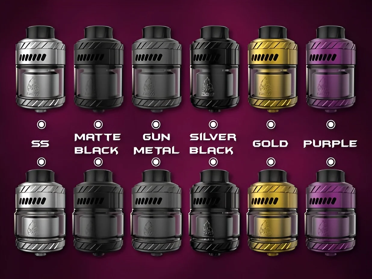 بخاخ إبداعات رأس الرعد الأصلية ، بليز ماكس RTA ، خزان لفائف مزدوجة ، سجائر إلكترونية ، 30 قطر ، من من من من ، إلى 7