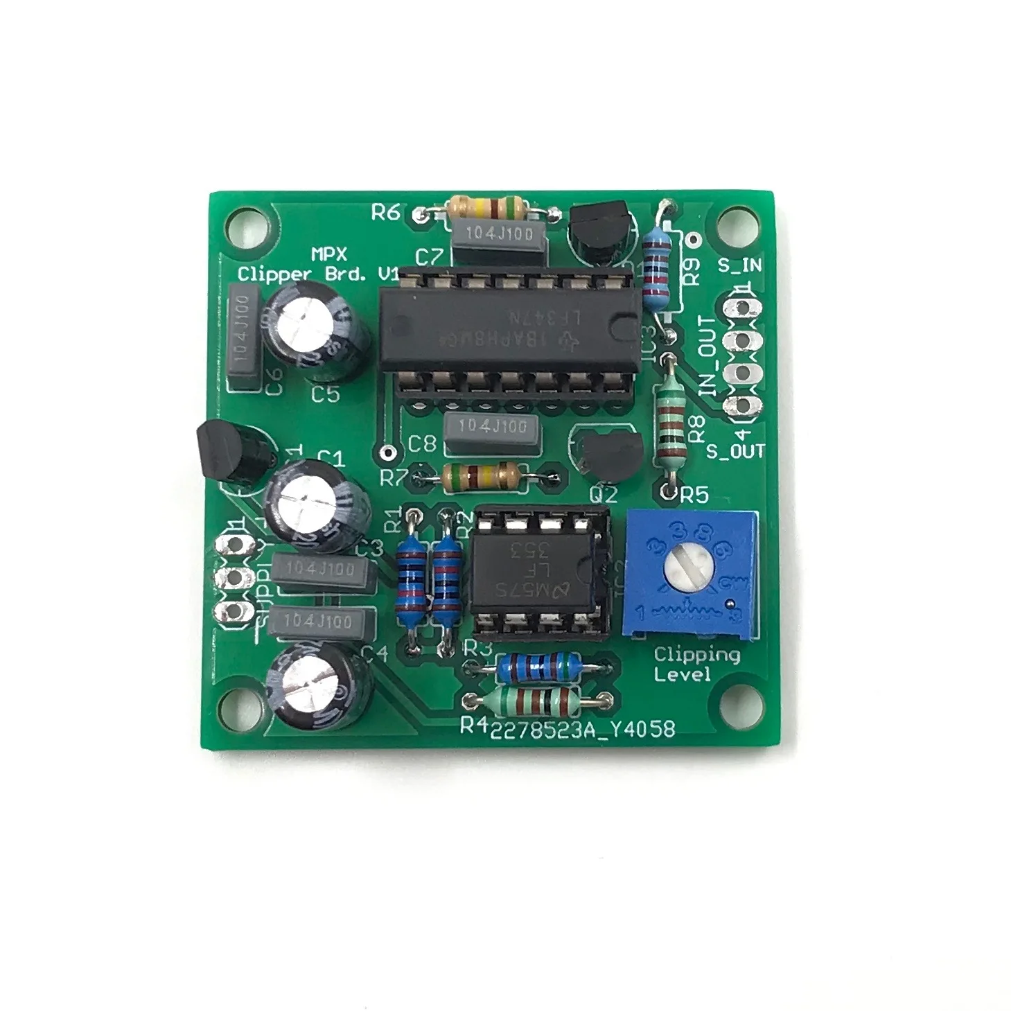 MPX Clipper Circuit Module for Stereo Generator Encoder with FM Broadcast PLL Transmitter Radio Station