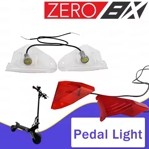 Original ZERO 8X Pedal Front Light ZERO 8X Pedal Rear Lamp Electric Scooter Front Deck Light and Plastic Cover Accessories